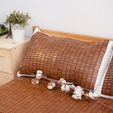 枕墊 《 超柔軟˙織帶特級麻將 枕墊》機能設計竹蓆【專利織帶柔軟】