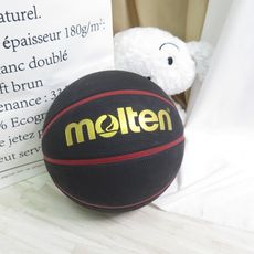 molten 橡膠深溝8片貼 7號籃球 黑紅色 b7c2010krisport愛運動 -