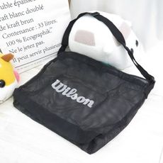 wilson 維爾遜 單顆裝側背網袋 籃球網袋 wisgbbag 黑isport愛運動 -