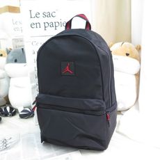 jordan 雙肩後背包 經典logo 公司貨 jd2133001gs001 正黑色x喬丹紅ispo