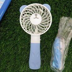 iSport代購台灣現貨 日本代購 HANDY FAN 卡哇伊 敲口愛 小熊 手持電風扇 74012