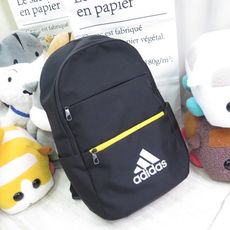 adidas bs bp cl m es 後背包 運動背包 水壺袋 h30352 黑黃isport愛