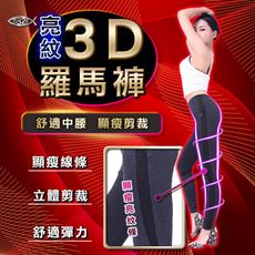 5B2F【五餅二魚】3D亮紋羅馬褲