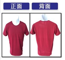 SKIP精品--吸濕排汗圓T(有口袋)紅色