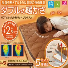 【日本Needs】ECO法蘭絨鋁箔發熱床墊(約100*205cm)
