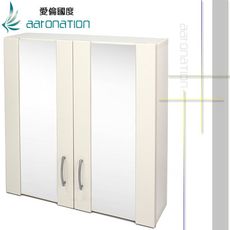 Aaronation - 安全防爆玻璃浴鏡 雙門鏡櫃 -GU-C1021-WB