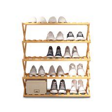 【VENCEDOR】  免組裝木質鞋架 -五層