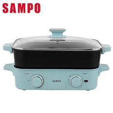 【SAMPO聲寶】多功能火烤萬用爐(附深煮鍋、煎烤盤、不鏽鋼蒸盤) TG-HA12C