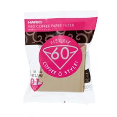 HARIO V60錐形濾紙 01濾紙100張(1~2杯份)  原色濾紙 酵素漂白濾紙  雙色任選