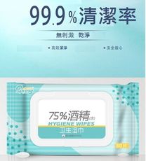 【現貨】75%酒精濕紙巾80抽隨身包