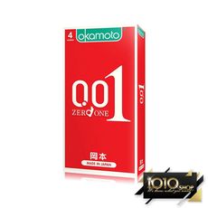 【1010SHOP】日本 okamoto 岡本 001 0.01 至尊勁薄 4入 保險套 避孕套
