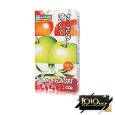 【1010SHOP】樂趣 綜合果味 螺紋顆粒 (3合1) 53mm 保險套 12入 避孕套