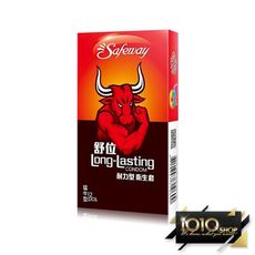 【1010SHOP】Safeway 舒位-猛牛 耐力型 保險套 12入裝 避孕套 衛生套