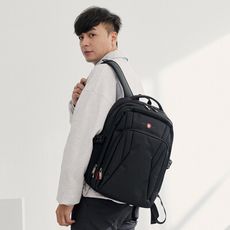 OVERLAND - 素面休閒造型筆電後背包 - 5353