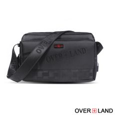 OVERLAND - 經典格紋拼接多層斜背包 - 5715