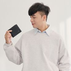 MANDE RHODE - 曼德羅德 - 真皮訂製方格紋短夾 - 86345-1