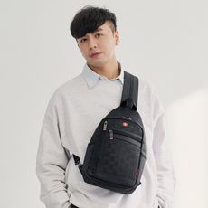 OVERLAND - 格紋造型兩用後背胸包 - 5154