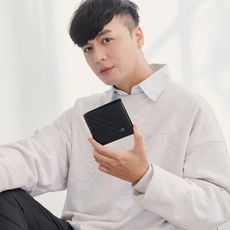 MANDE RHODE - 曼德羅德 - 真皮訂製斜格紋短夾 - 86347-1