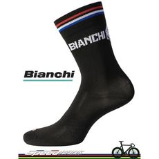【速度公園】Bianchi Milano BOLCA 運動襪子 黑-白LOGO 米蘭青 兩種規格 透