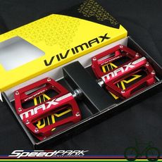 速度公園 Vivimax Max Hit 踏板 鋁合金 輕量 雙培林 紅色 大面積踏板