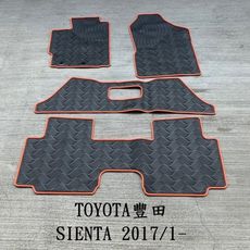 【猴野人】豐田 TOYOTA SIENTA 7人座 2017/1-年式 橡膠防水腳踏墊 防潮 專用卡