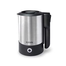 【KINYO】摺疊把手不銹鋼快煮壺 電茶壺 AS-HP70 出國旅行 全球通用雙電壓 輕便攜帶電茶壺