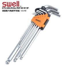 【SWELL】1.5-10MM 球型長六角扳手9支組