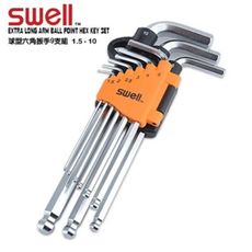 【SWELL】1.5-10MM 球型六角扳手9支組