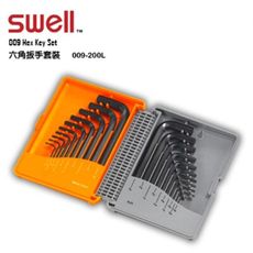 【SWELL】黑六角扳手20支組  009-200L