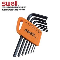 【SWELL】0.9-4MM黑迷你六角扳手7支組