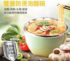 304不鏽鋼泡麵碗附蓋子 900ml