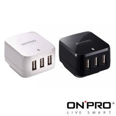 UC-3P01W  3孔USB萬國急速充電器(5V/4.8A) 萬國充 安規 認證合格 豆腐頭 附多