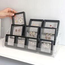 (三層)眼影盤壓克力收納層架 妝品架 收納架 展示架 階梯架 化妝品收納架 桌面收納