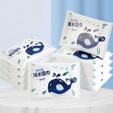 純水濕紙巾(鯨魚寶寶) 10抽/包 純水濕紙巾 濕巾 濕紙巾 紙 純水濕巾 隨身攜帶 隨身包