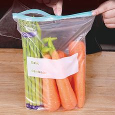 食品密封滑鎖袋  10入/包 (大號) 食物保鮮袋 立體袋型 拉鍊保鮮袋 加厚密封袋 立體密封