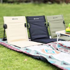 E.C outdoor 2023新款戶外露營靠背折疊坐墊 露營坐墊 舒適摺疊椅 靠背椅 懶人椅