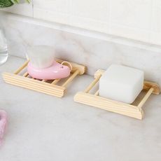 【艾思黛拉】家用木質手工肥皂盒 肥皂架 置物架 時尚瀝水架 浴室香皂架 肥皂網