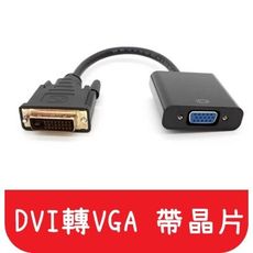 【艾思黛拉】現貨 DVI轉VGA轉換器 DVI24+1轉VGA帶晶片 DVI to vga