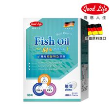 得意人生 德國84%超臨界萃取超高單位魚油膠囊(30粒)