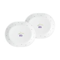 【美國康寧 Corelle】紫梅2件式腰子盤組-B02