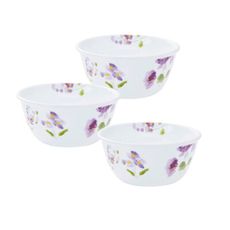 【美國康寧 Corelle】紫霧花彩900ml拉麵碗/三件組