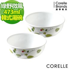 【美國康寧 Corelle】綠野微風2件式餐碗組(B04)