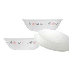 【美國康寧 Corelle】 陽光橙園2件式湯碗組(加贈微波蓋X1)(BA)