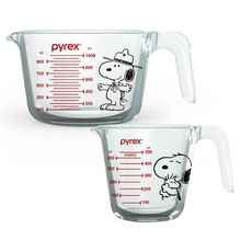 【美國康寧 Pyrex 】Snoopy 單耳量杯兩入組