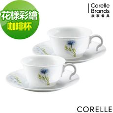 【美國康寧 Corelle】花漾彩繪4件式咖啡杯組(D04)