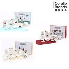 【美國康寧 Corelle】SNOOPY史努比14件式陶瓷碗盤餐具禮盒