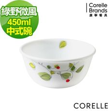 【美國康寧 Corelle】 綠野微風450ml中式碗