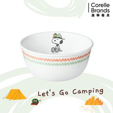 【美國康寧 Corelle】SNOOPY 露營趣-900ml拉麵碗