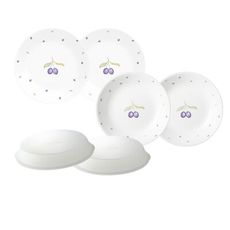 【美國康寧 Corelle】 紫梅6件式8吋餐盤組-F01