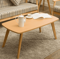 餐桌 桌子 小桌子 120*55*45實木茶幾不可折疊現代創意簡約餐桌兩用客廳茶幾小戶型長方形小桌子